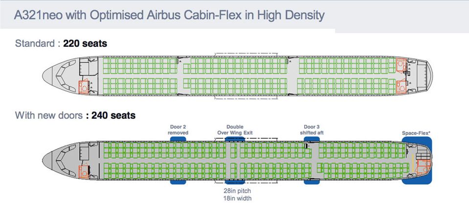 airbus reveals new a321neo layout