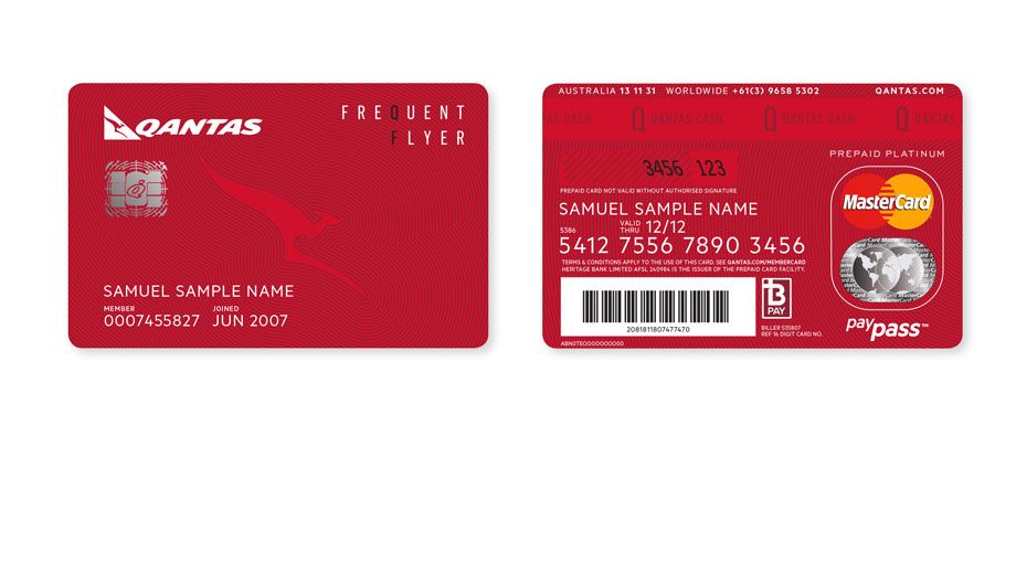 qantas frequent flyer travel card