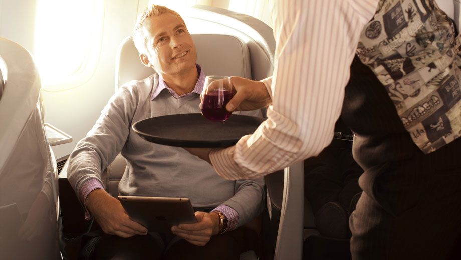 Air New Zealand business class, Auckland to Perth