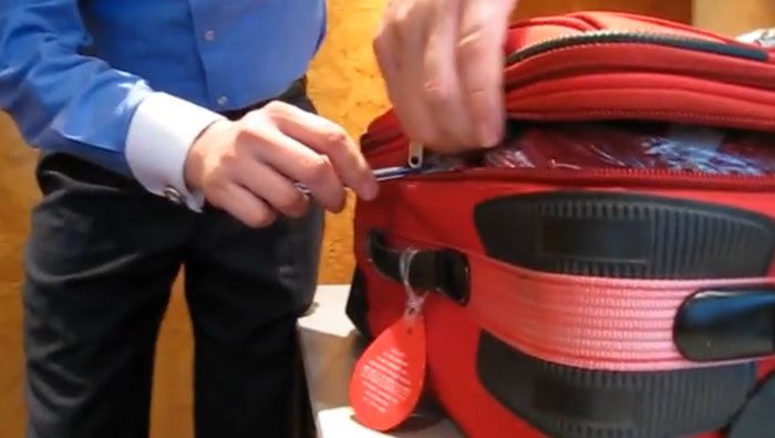 How to open a locked suitcase without breaking 