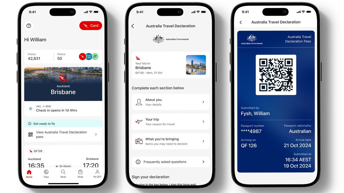 Here is Australia’s new digital incoming passenger card