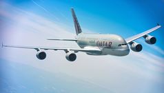 Qatar's A380 flies to London, Paris