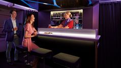 Virgin's swanky new Boeing 777 bar