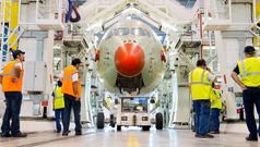 Behind the scenes at the Airbus A350 factory