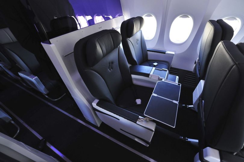 With tables big enough to work on, business class passengers will be able to be more productive in flight.