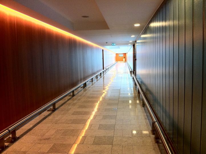 This is one of the three corridors to get to the Sofitel.