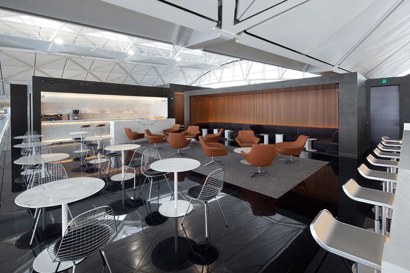 The Coffee Loft at Cathay Pacific's The Wing business class lounge.