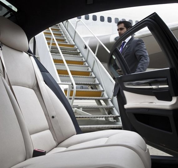 Yes, right at the airport door -- you'll come down the steps and into your waiting luxury limo.