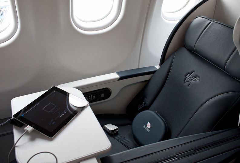 Apart from the colours and stitching, Virgin's new seat is a dead ringer for Singapore Airlines' regional offering.