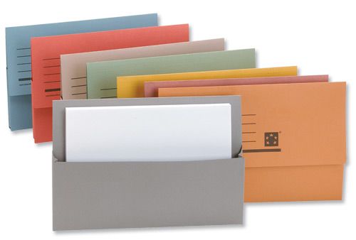 A cheaper though slightly less elegant solution: corporate document wallets