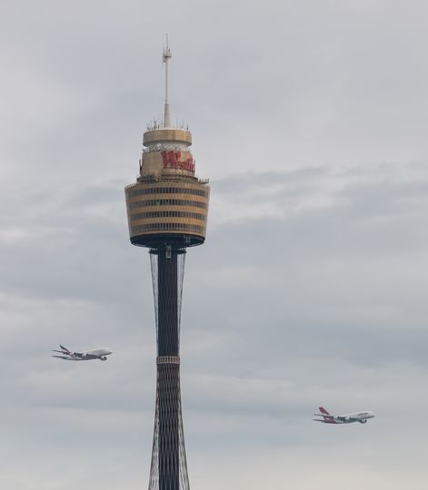 Skirting around Sydney Tower. Shaun Amy