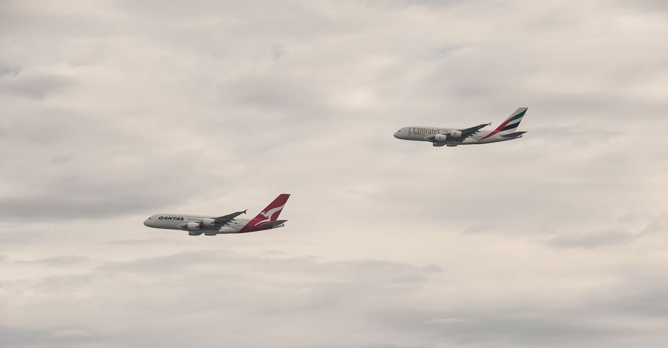 Formation flying. James Morgan/Qantas