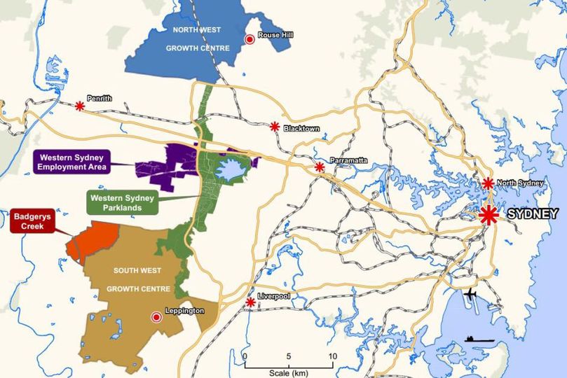 The proposed site of the Badgerys Creek Airport, aka Sydney West Airport. www.infrastructure.gov.au