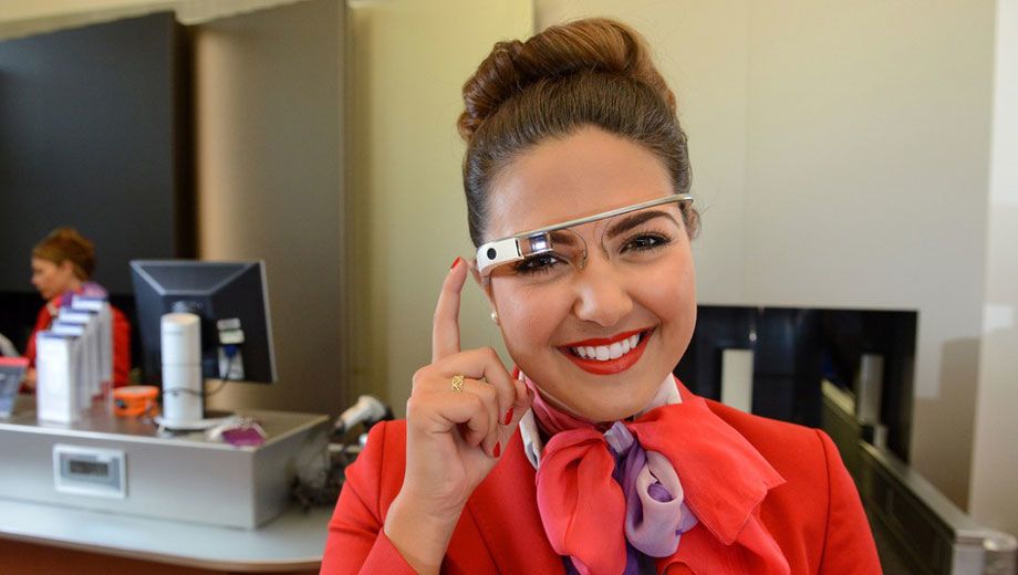 Between Apple's iBeacons, Google Glass and Sony SmartWatches, Virgin Atlantic's team are just a few implants short of being bionic...