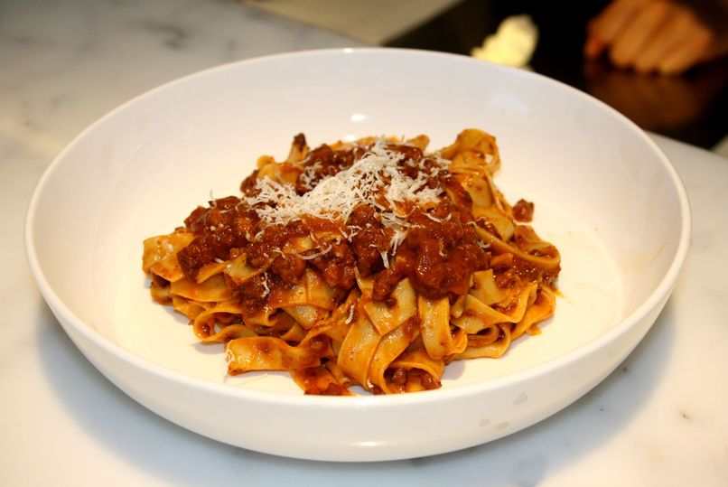 Fettucini with ragu Bolognese: a favourite at Rosetta and in the Qantas First Lounge