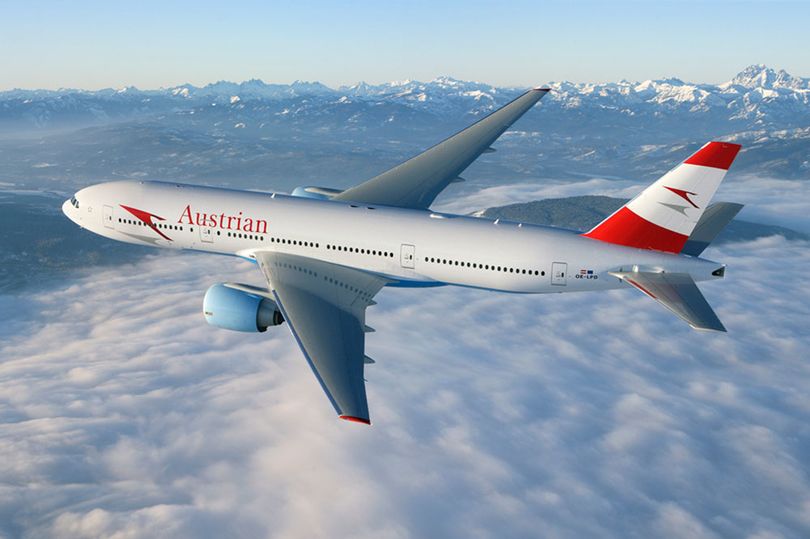 Austrian's current livery. Austrian Airlines