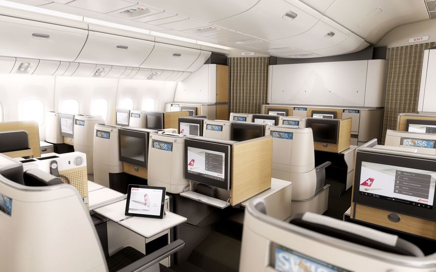 Swiss' new Boeing 777-300ER business class