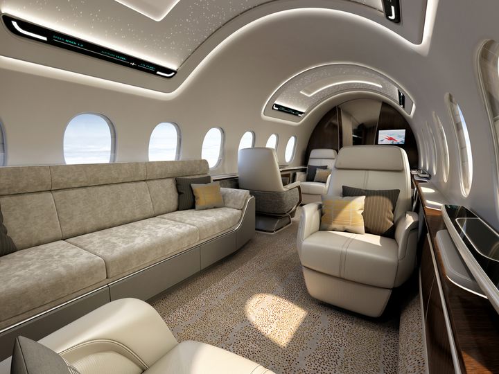 Inside the Aerion AS2, passengers will find everything you'd expect from a private jet