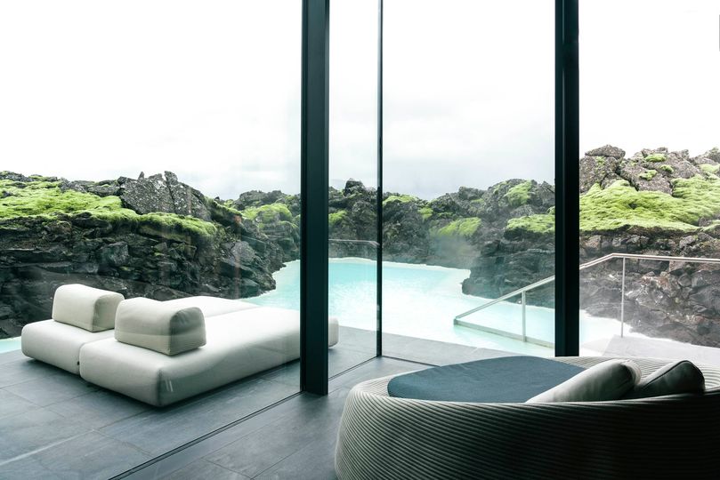 The secret suite offers exclusive bathing rights in this section of Iceland’s famed Blue Lagoon.