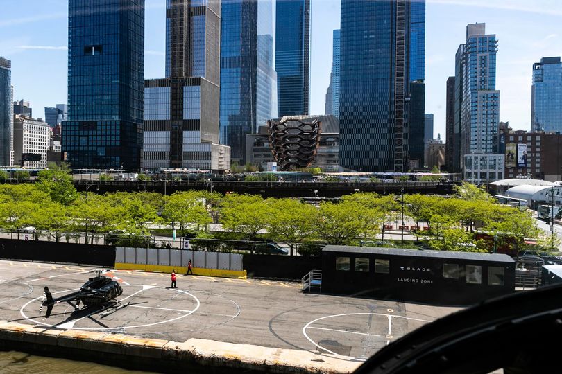 Blade's West Side landing zone in New York takes you from downtown to terminal in five minutes