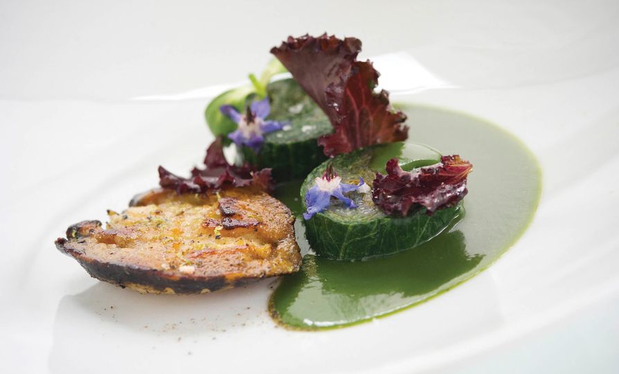 A dish at Monterey's Aubergine, a new addition to the Michelin guide.
