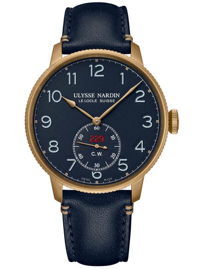 The Ulysse Nardin Marine Torpilleur Bronze offers a retro-military look.