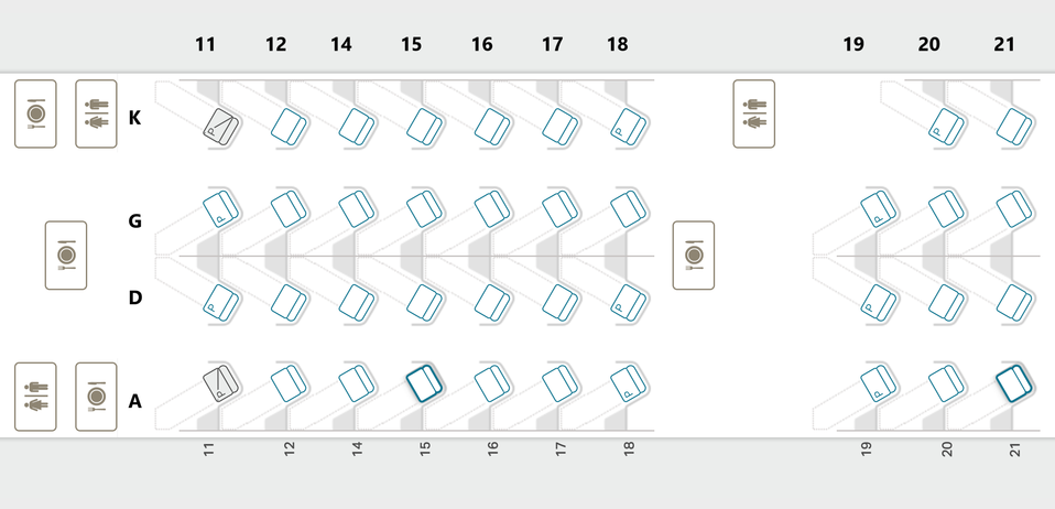 The best seats in business class on Cathay Pacific's Airbus A330s ...