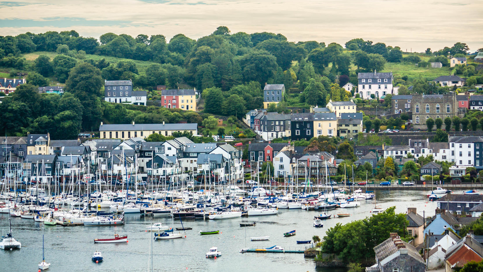 Kinsale Harbour at sunset.