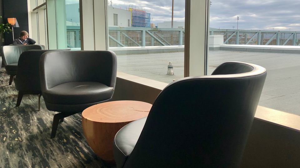 The closest thing to a quiet zone at Air Canada's Signature Suite Vancouver.