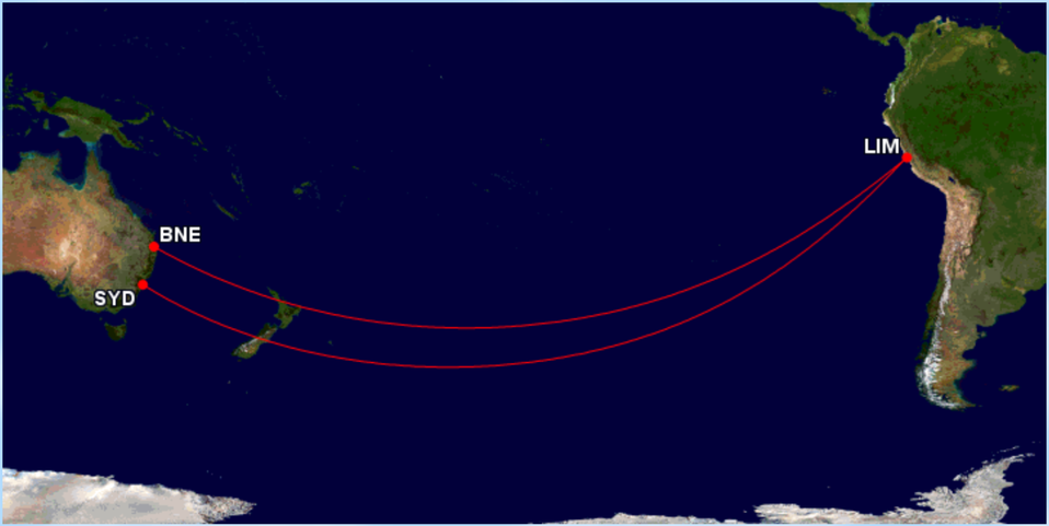 Qantas will set out on a 26,000km round-trip from Australia to Peru.