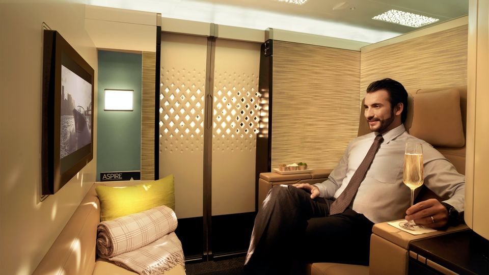 Etihad's A380s offer nine first class Apartment suites.