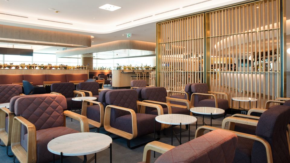 The Qantas Domestic Business Lounge in Brisbane.