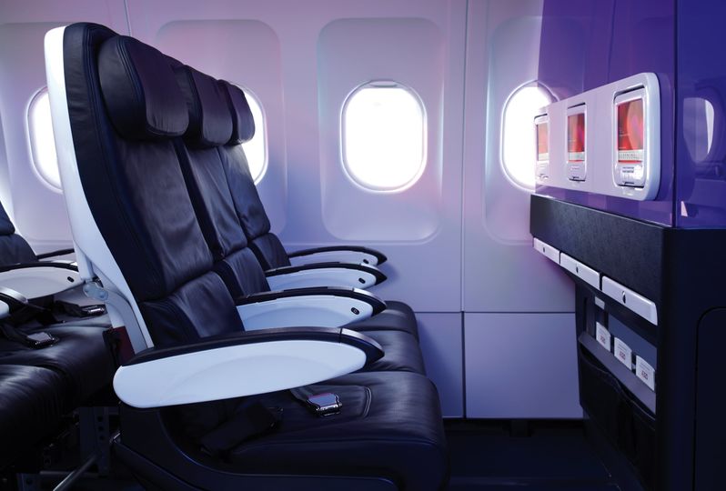 Virgin America's Main Cabin Extra was the forerunner of Virgin Australia's Economy X.