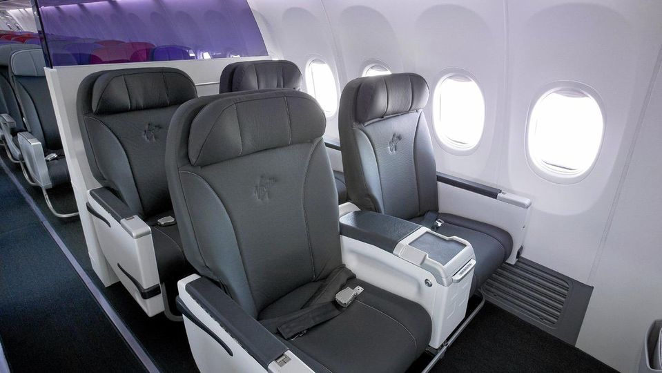 Rex' Boeing 737s come from Virgin's former fleet, complete with eight business class seats.