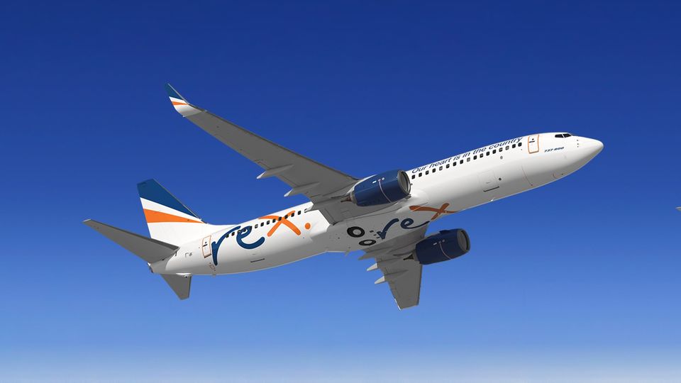 Rex's Boeing 737s will take wing from March 2021.