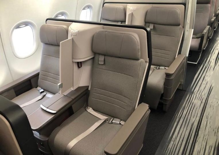 Cathay Pacific's new Airbus A321neo regional business class seat ...