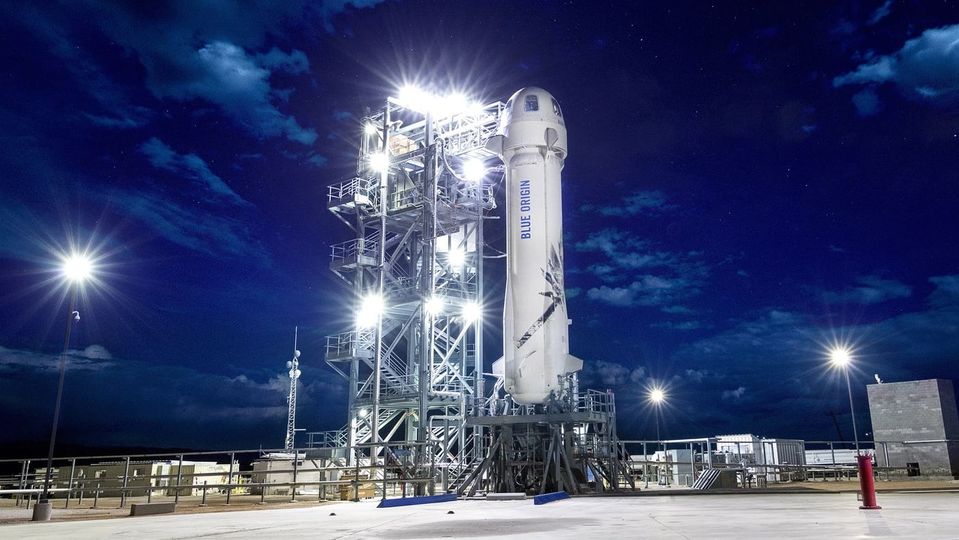 Blue Origin's New Shepard launcher.