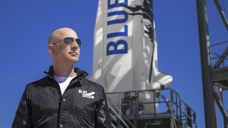 Amazon's billionaire founder Jeff Bezos is the man and the money behind Blue Origin.