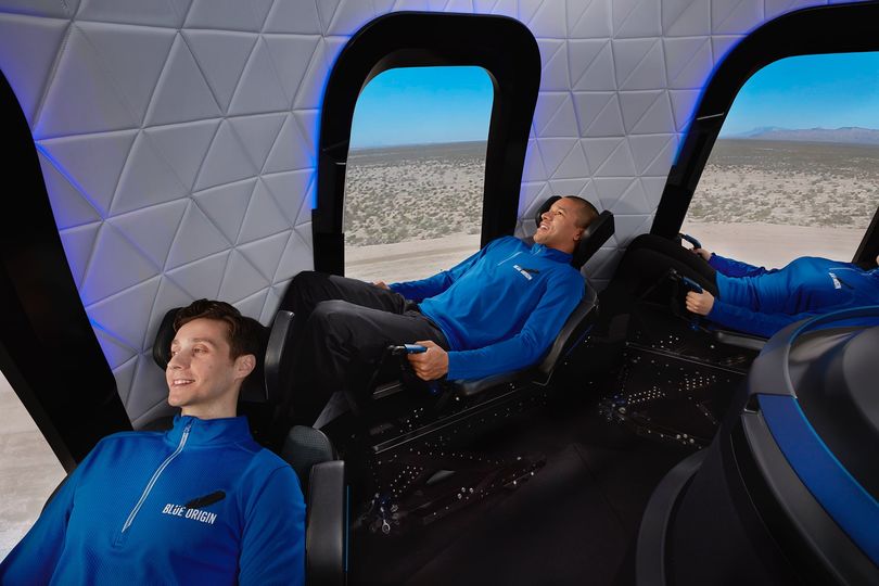 The fully-automated crew capsule has room for six aspiring astronauts.