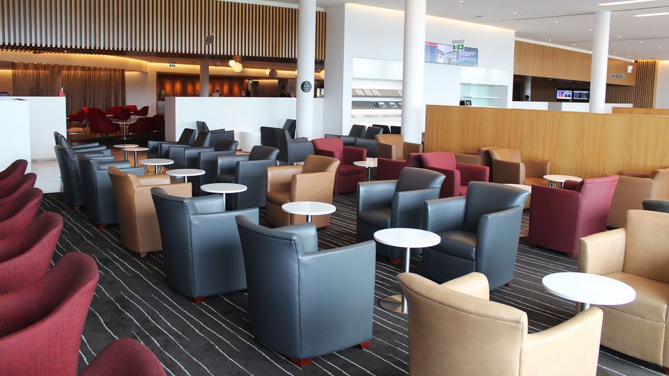 Canberra's Qantas Club lounge is spacious, with airport views and plenty of distinct zones.