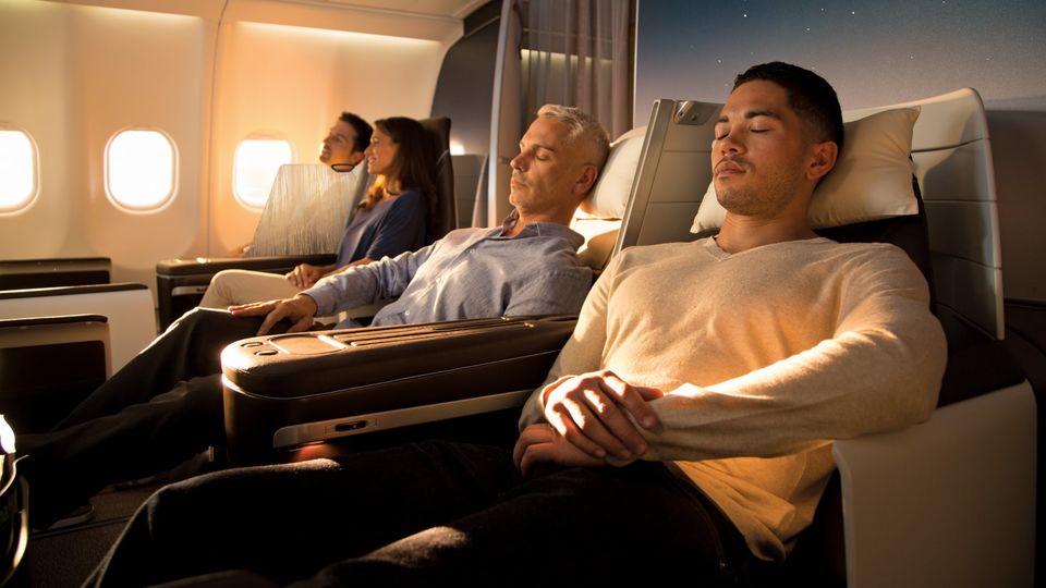 Hawaiian Airlines' Airbus A330 Premium Cabin business class.