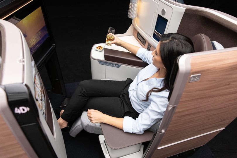 Hawaiian Airlines' Boeing 787-9 business class is based on the Ascent suite from Adient Aerospace.