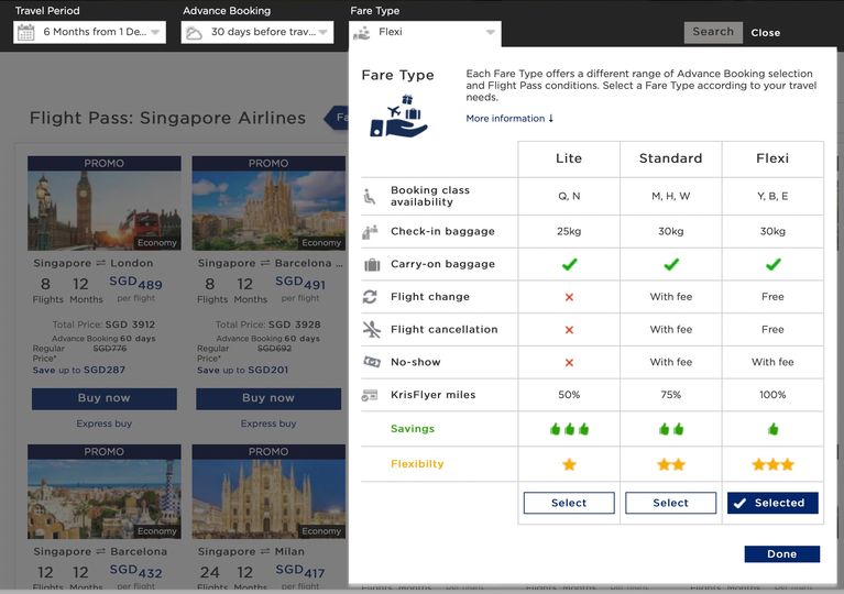 For now, Flight Pass is limited to economy fares.