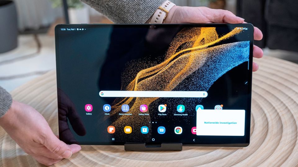 Samsung's Galaxy Tab S8+ Android tablet.