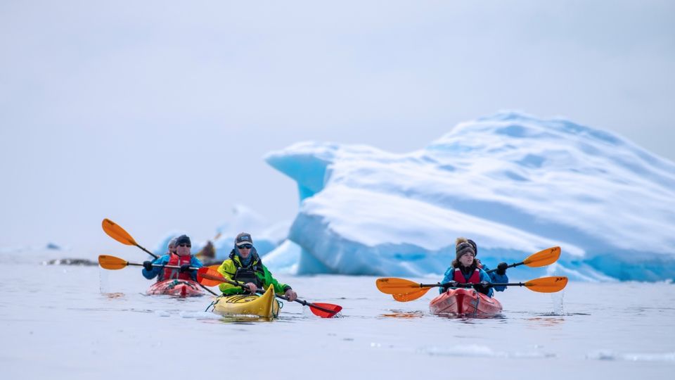 Kayaking is another way to help you explore your icy surrounds