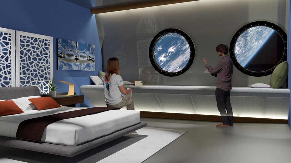 Room with a view: Voyager Station will feature cosy suites and expansive 'villas'.