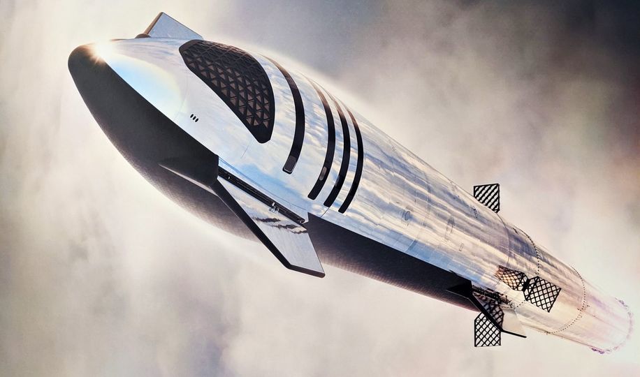 Flash Gordon had nothing on the stunning stainless-steel SpaceX SN Starship.