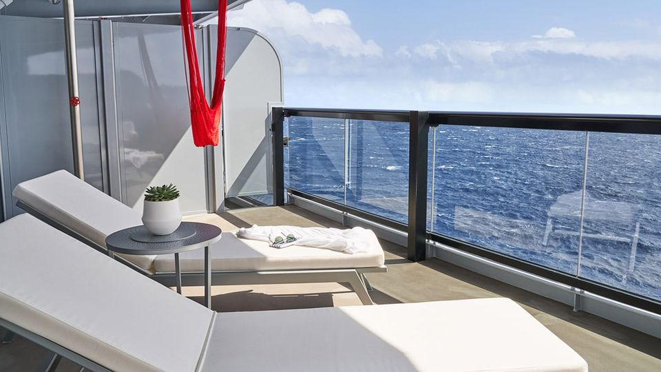 Sea Terrace Cabins come with their own hand-woven hammock.