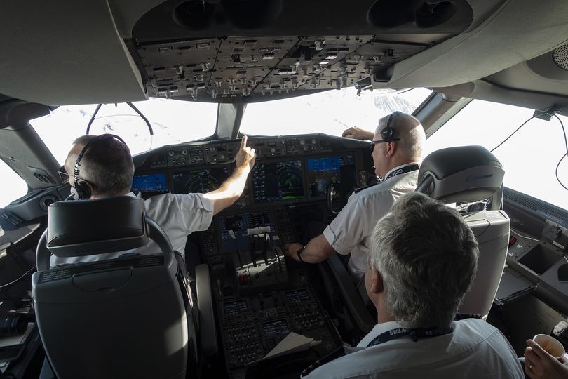 Qantas pilots determine the best flight path, and also get some of the best views of all.