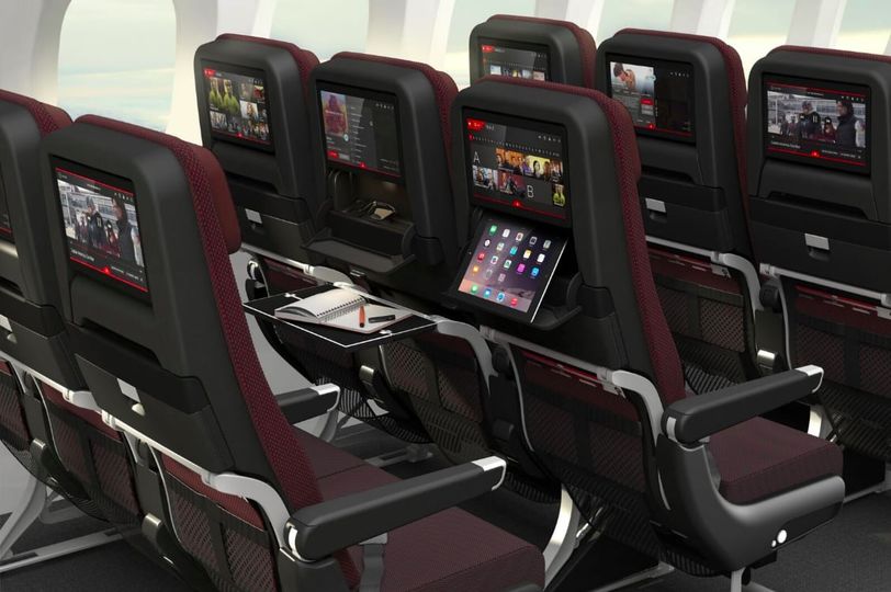 Economy class on the Qantas Boeing 787.